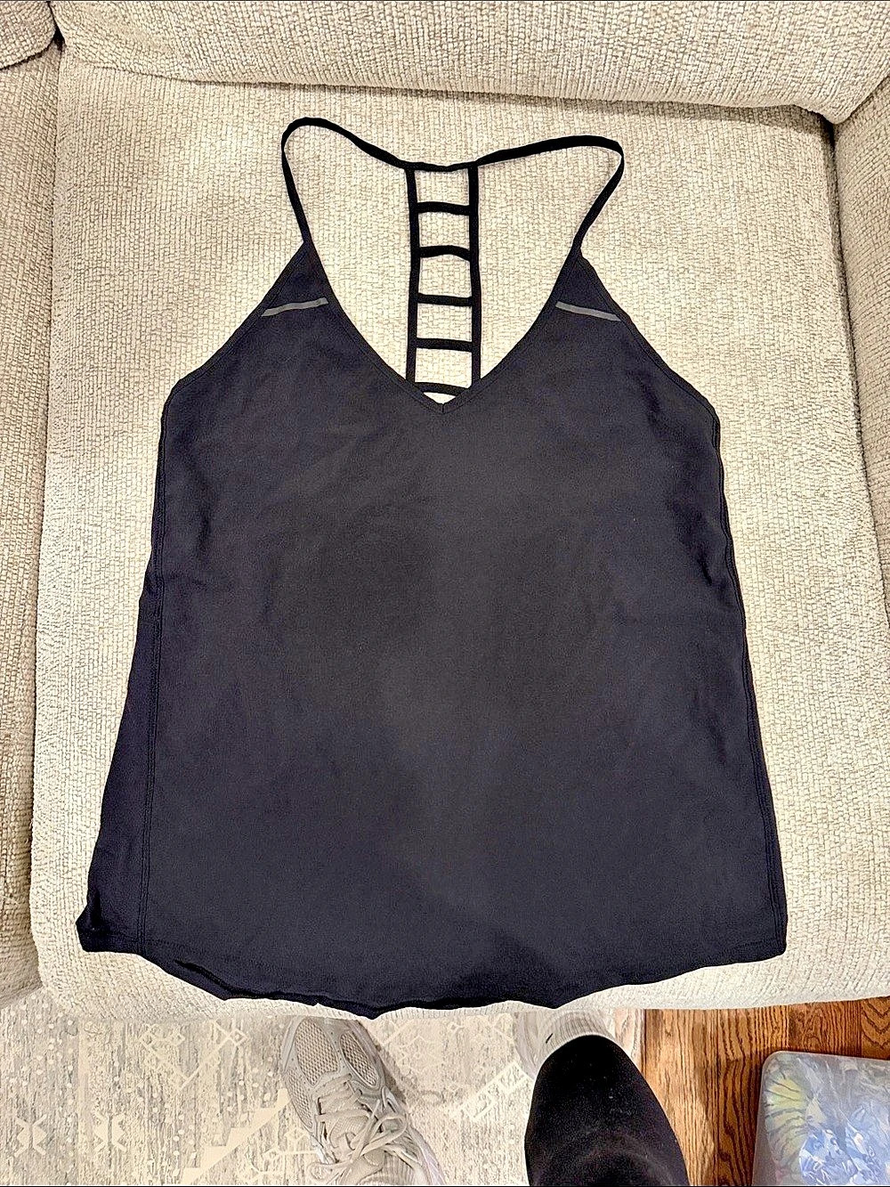 lululemon Breezy Singlet Black Athletic Tank Top